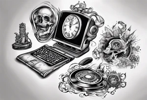 Computer time tattoo idea