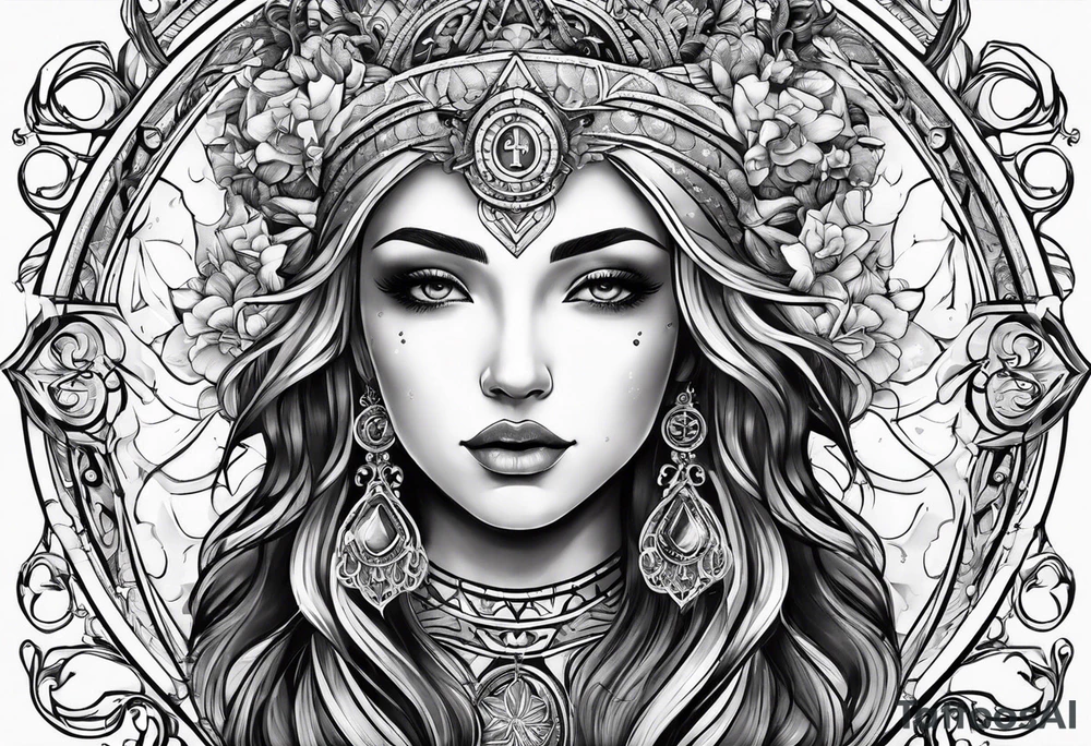 virgo zodiac tattoo idea