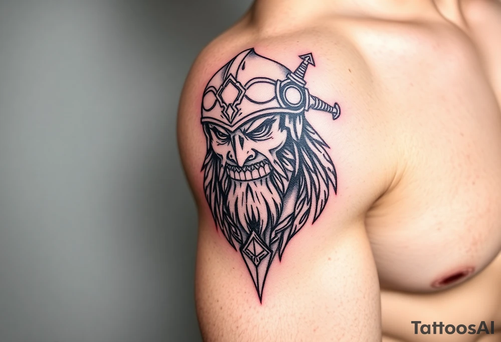 warrior tattoo idea