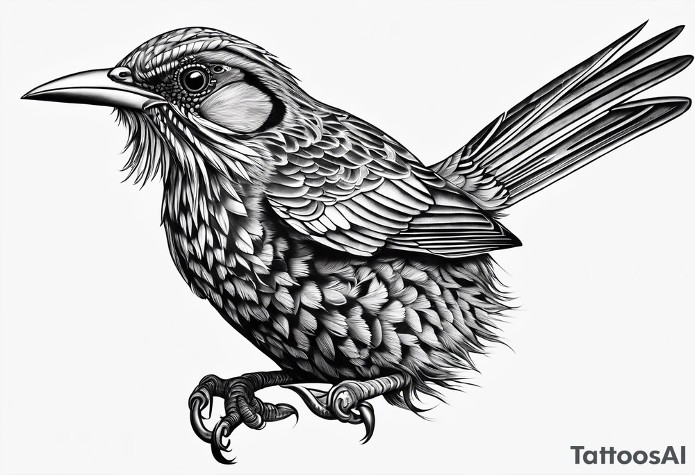 wattlebird tattoo idea