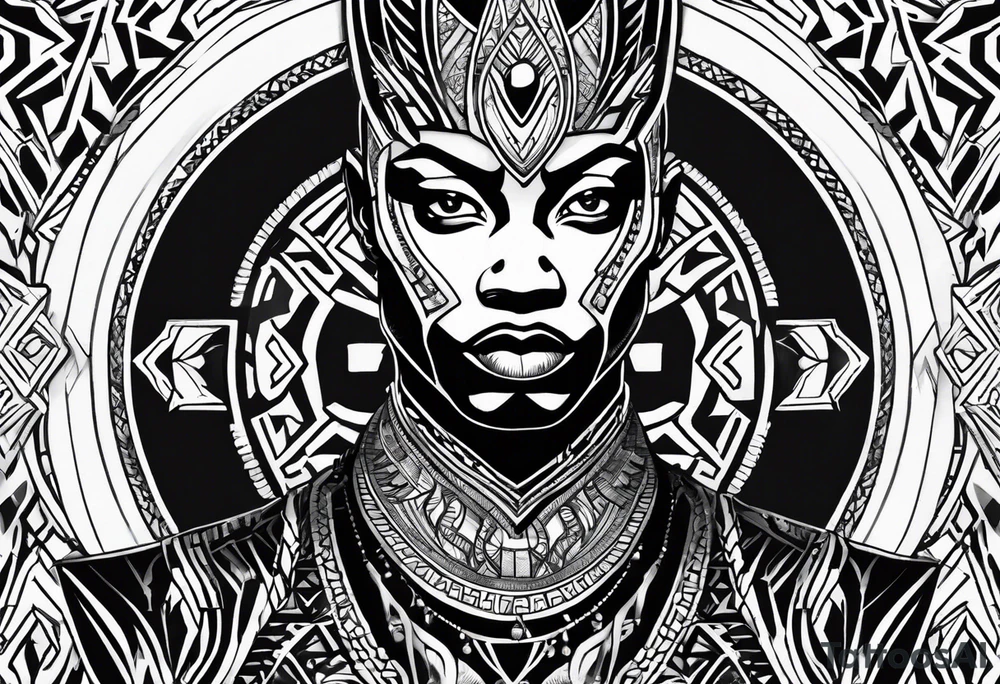 Wakanda patterns tattoo idea