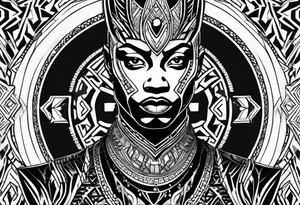 Wakanda patterns tattoo idea