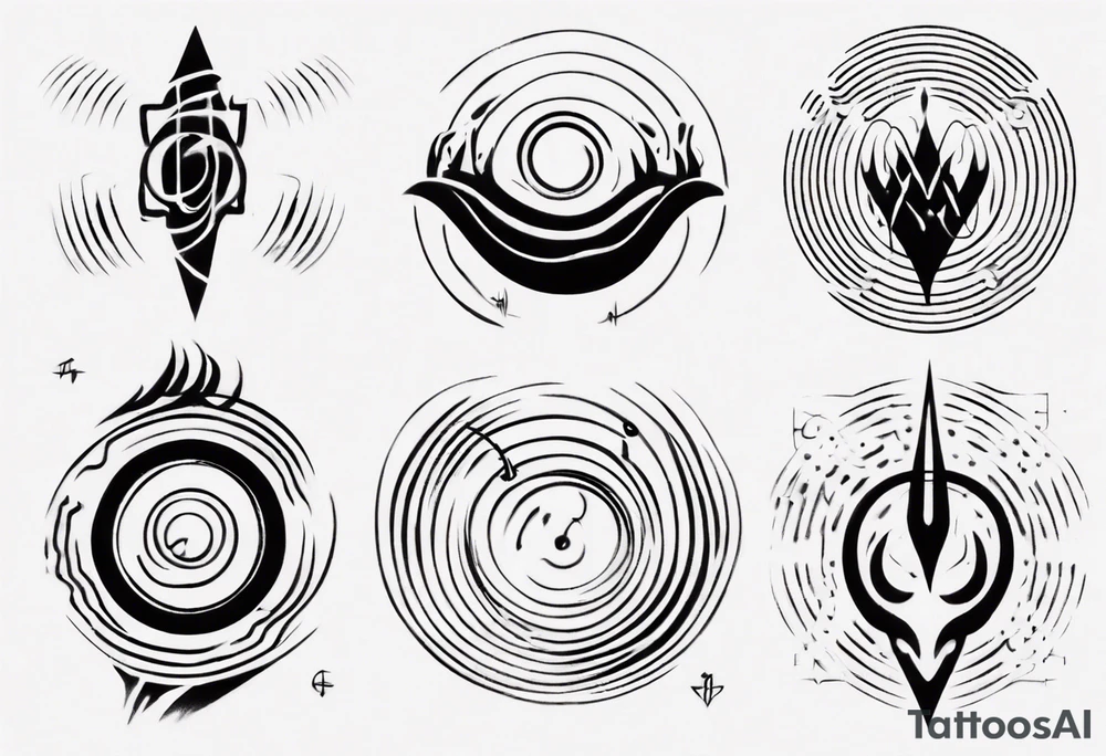 God, soundwaves, music tattoo idea