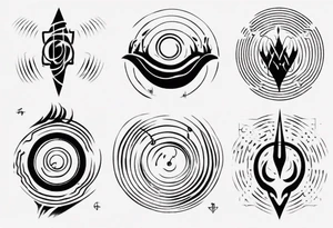 God, soundwaves, music tattoo idea