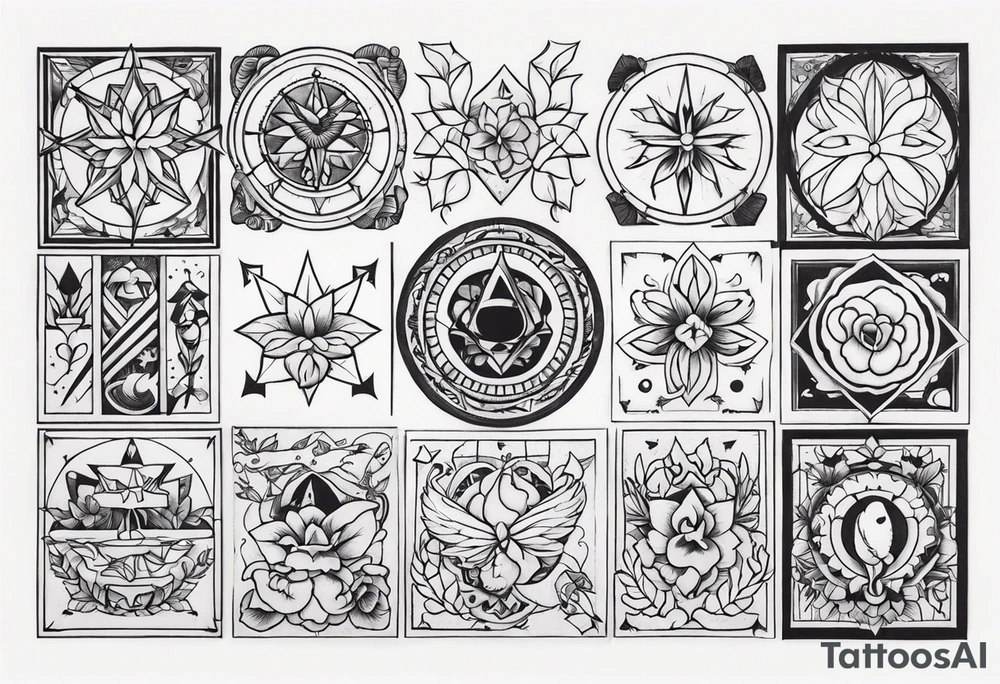 Traditional tattoo flash tattoo idea