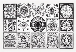 Traditional tattoo flash tattoo idea