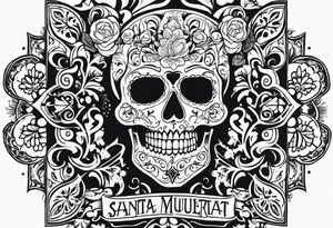 santa muerta tattoo idea