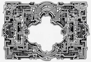 A puzzle piece with circuits branching out from it tattoo idea
