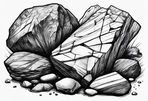 Rocks skip tattoo idea