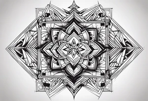 Simple 444 design tattoo idea