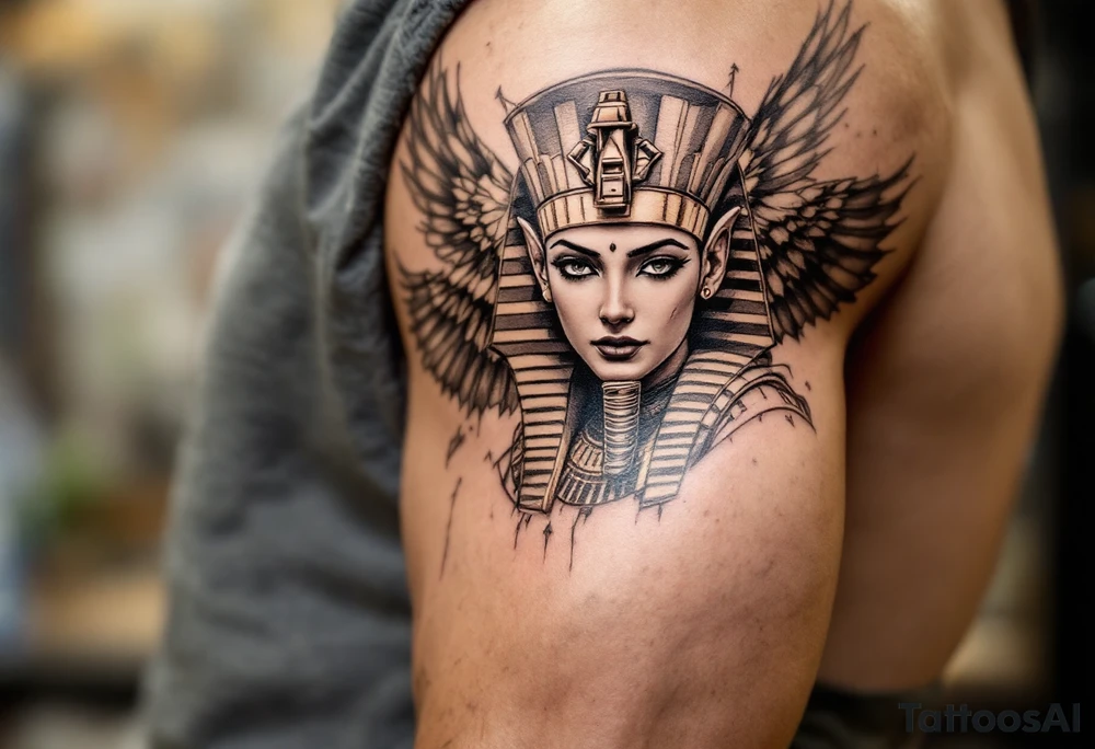 egyptian theme tattoo idea