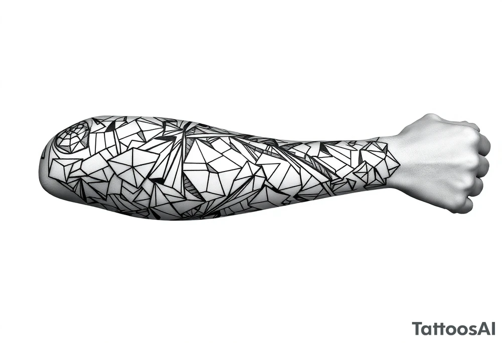 bold line ornamentaali tattoo idea