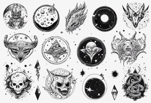 A creature who feeds of of galaxies tattoo idea