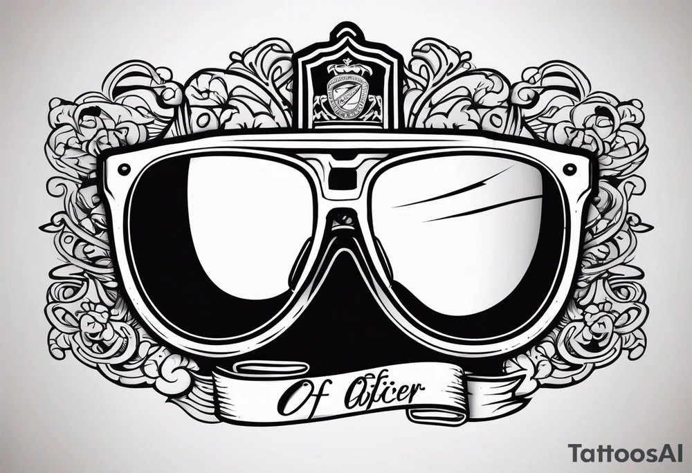 sunglasses Officer tattoo idea
