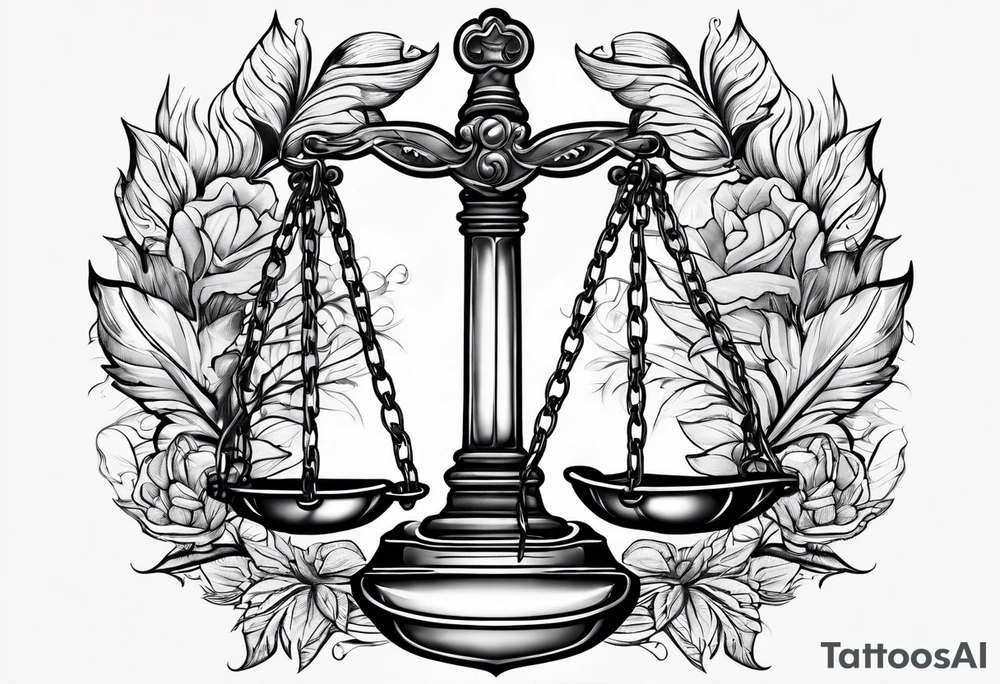 scales of justice tattoo idea