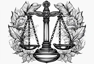 scales of justice tattoo idea