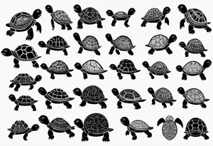 Slow tortoise tattoo idea