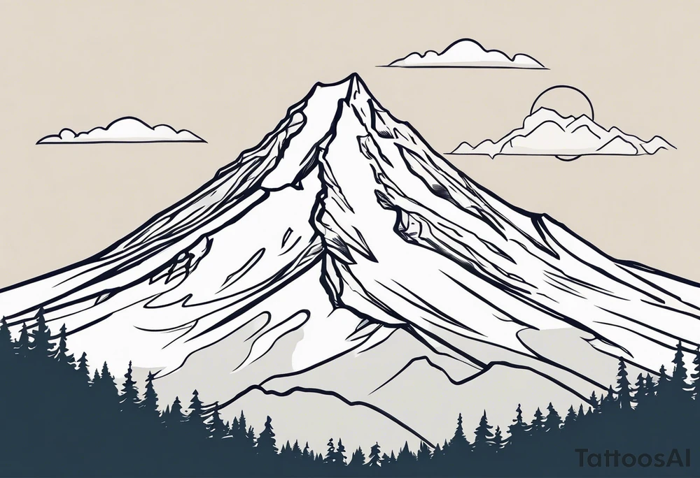 Mount Hood tattoo idea