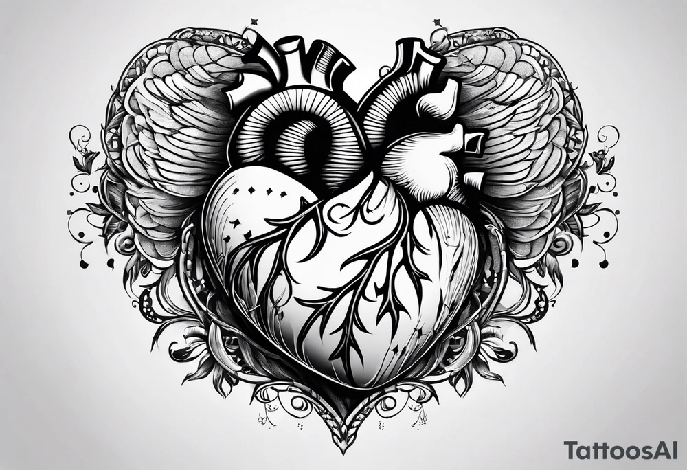 Heart with adam 12 tattoo idea