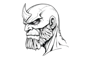 thanos tattoo idea
