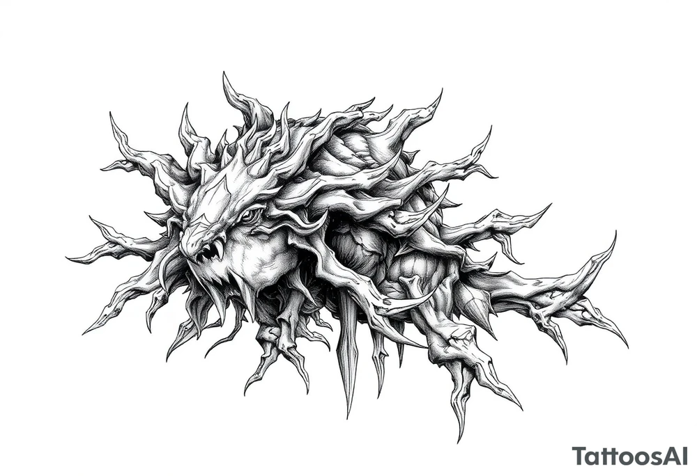 Zauberhafter feenwald tattoo idea