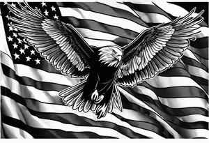 independence, freedom, courage, american, loyal, flag, strength tattoo idea