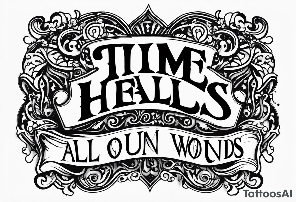 Time heals all wounds tattoo idea