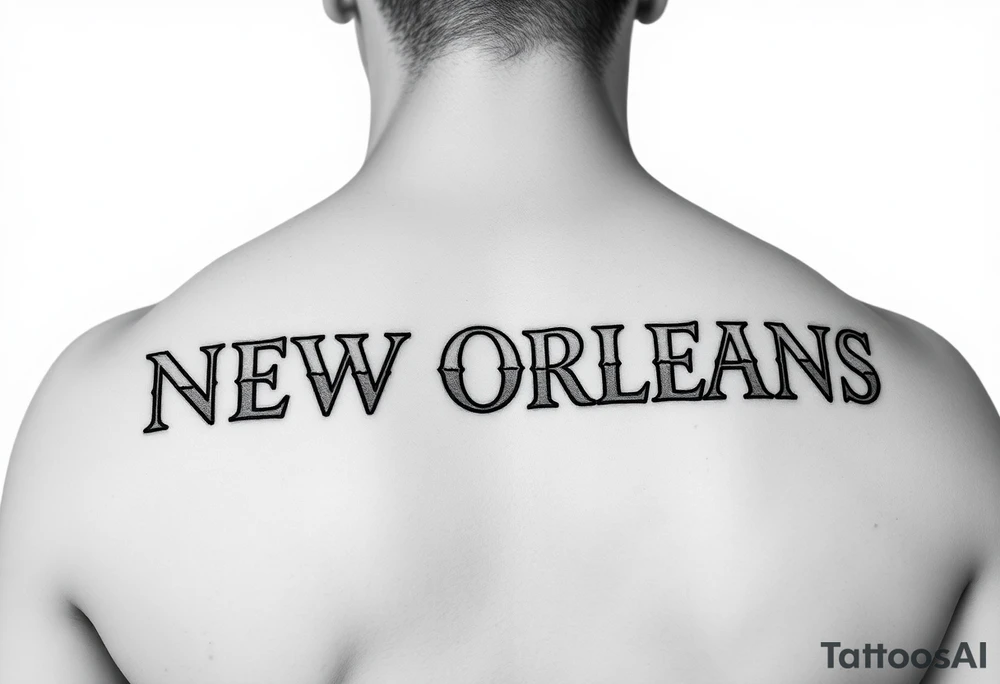 New Orleans street name tiles tattoo idea