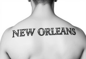 New Orleans street name tiles tattoo idea