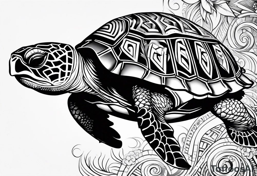 Samoan turtle tattoo idea