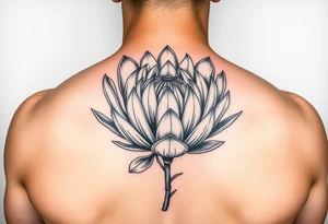 Protea flower tattoo idea