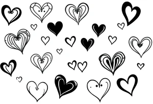 12 unique cute hearts tattoo idea