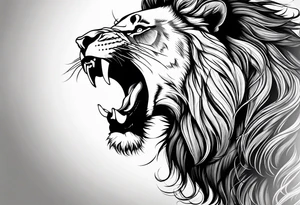 Lion roar tattoo idea