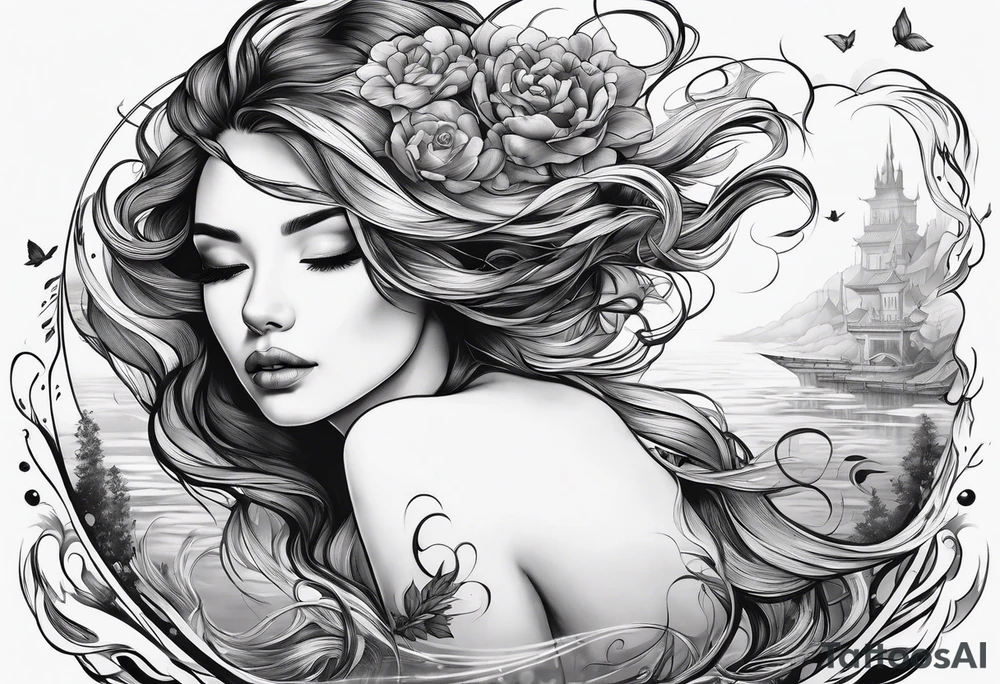 girl floating on still water
aerial view tattoo idea girl floating on still water
aerial view tattoo idea