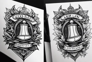 Good and bad law tattoo idea
