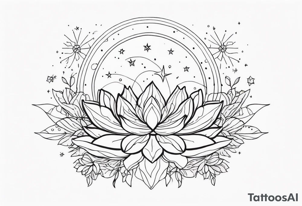 fine line with sun, stars, floral, dots, succulent
. Sternum tattoo tattoo idea
