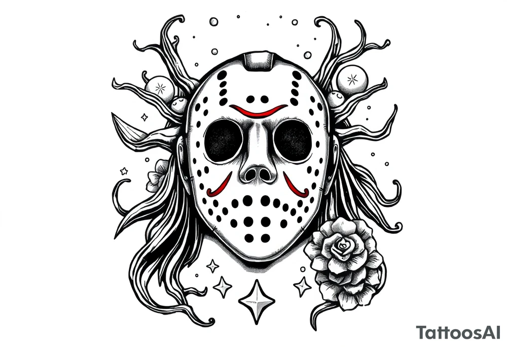 December Friday the 13th tattoo flash tattoo idea