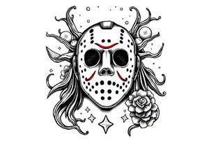 December Friday the 13th tattoo flash tattoo idea