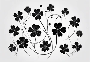 Four leaf clover tattoo idea
