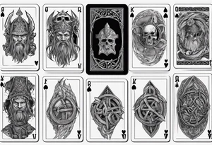 Viking Ruin, Lord of the Rings, Playing Card, tattoo idea