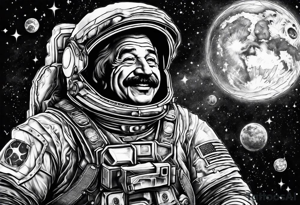spartan, outer space, einstein tattoo idea