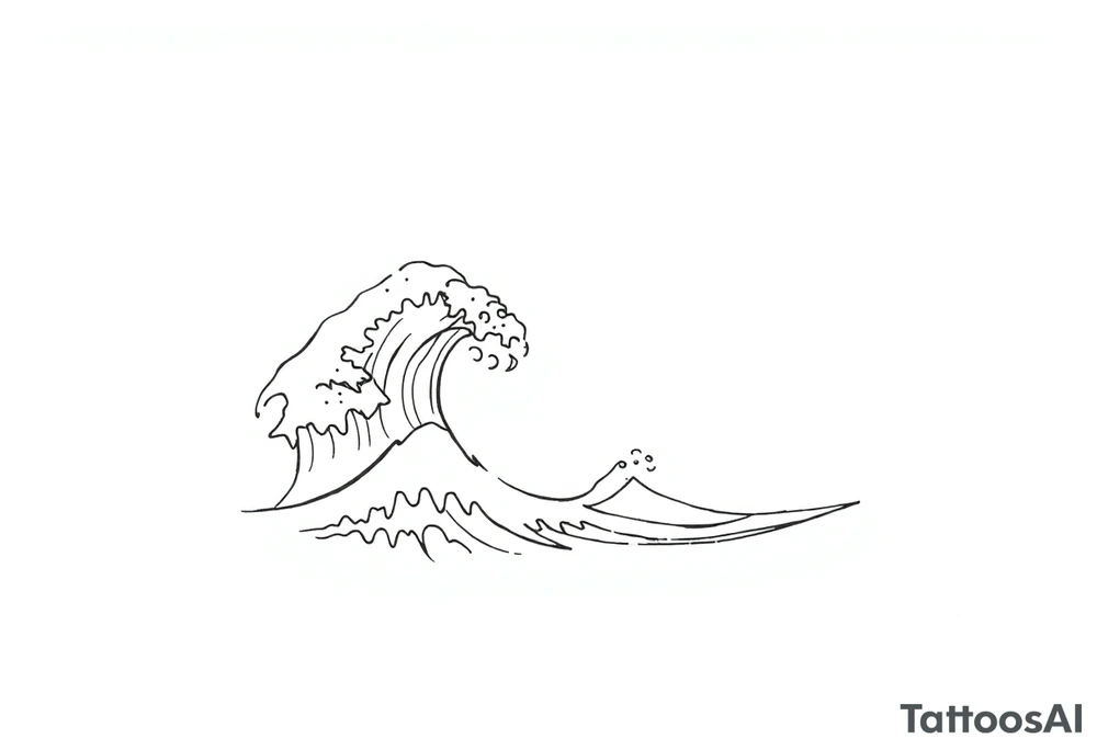 waves tattoo idea