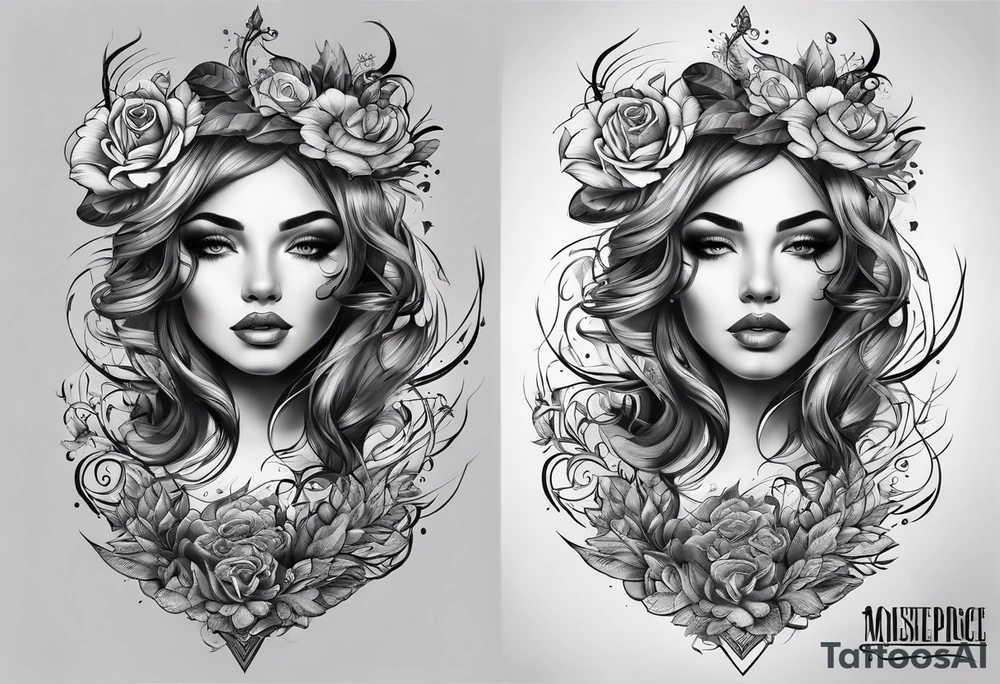 name on chest tattoo idea