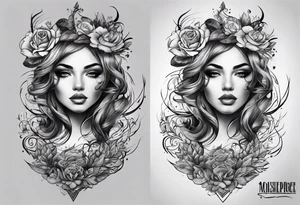 name on chest tattoo idea