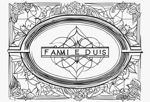 Família e Deus tattoo idea