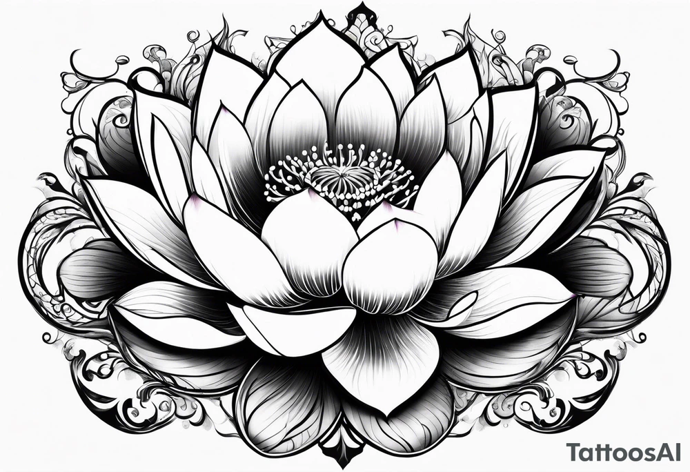 lotus flower tattoo idea