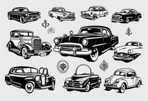classic car tattoo idea