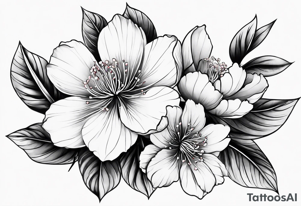 Sakura flower tattoo idea