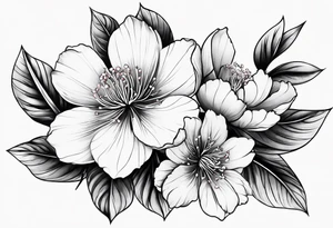 Sakura flower tattoo idea
