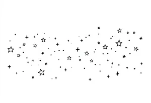 Small stars background tattoo idea